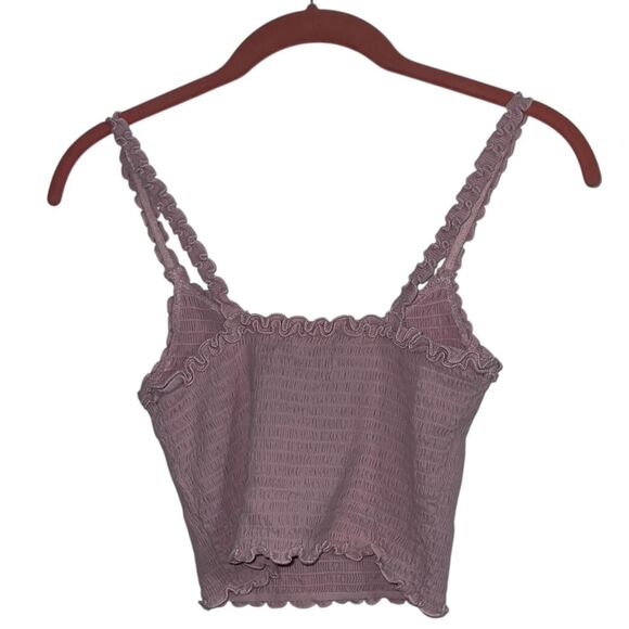 Hollister Co Women's Pink Crop-top Size Small Ruched - Picture 5 of 6